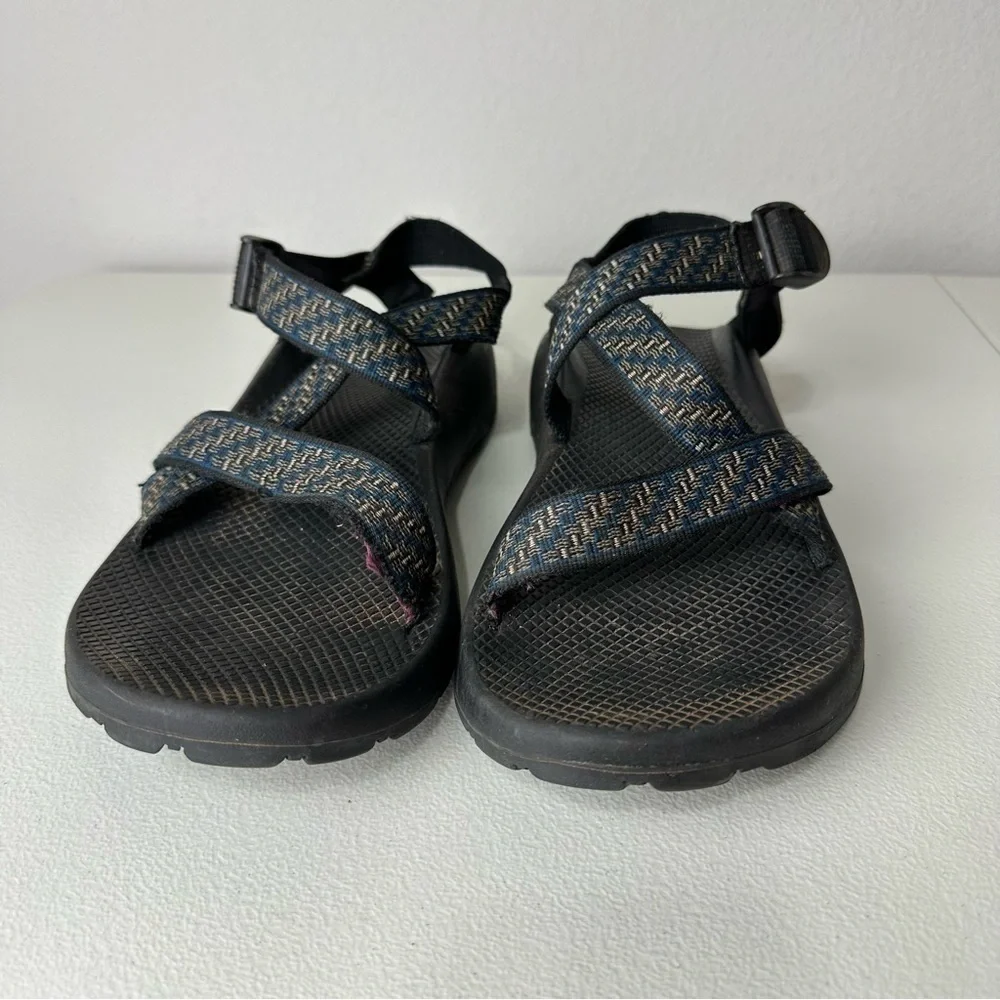 Chaco Men’s Black Blue Strappy Sandals Size 13